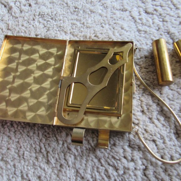1950s Multi Compartment Brass Purse - Picture 4 of 6